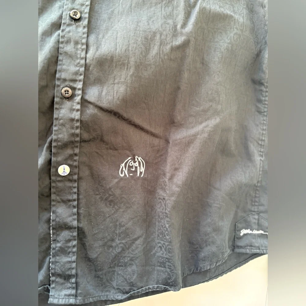 John Lennon Black Long Sleeve Dress Shirt – Size XL | Button-Down - Picture 4 of 10
